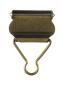 Preview: Latzhosenclips Breite 30 mm, Altgold, 1 Paar